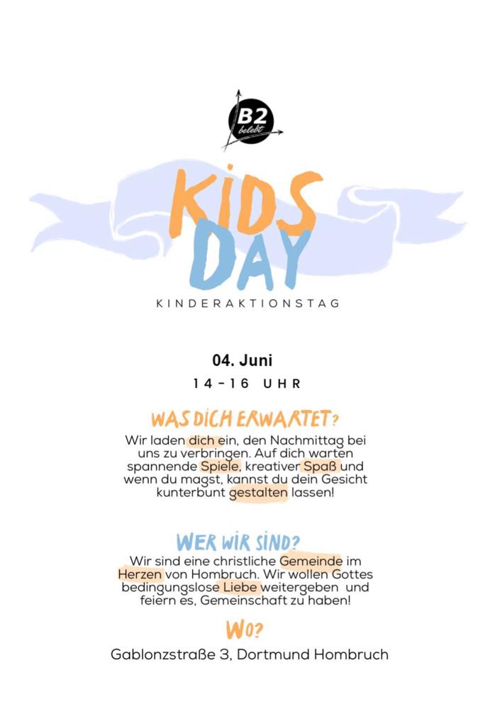 Einladung Kids Day am 04.06.